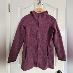 Women's L.L.Bean Sweater Fleece Coat XS Pettite